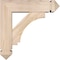 Ekena Millwork Imperial Arts and Crafts Smooth Bracket w/ Offset Brace, Douglas Fir, 5 1/2"W x 18"D x 18"H BKT0604X18X18IMP03SDF - alternate 3